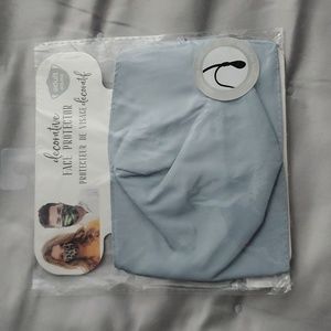 Two Layer Mask in Dusty Blue with Adjustable straps.